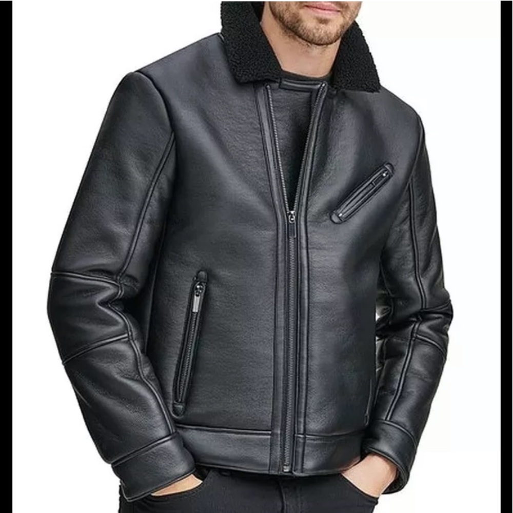 Men’s Andrew Marc Faux Leather Jacket